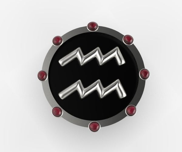 Aquarius ring 001 3D print model_24