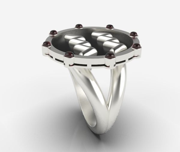 Aquarius ring 001 3D print model_19