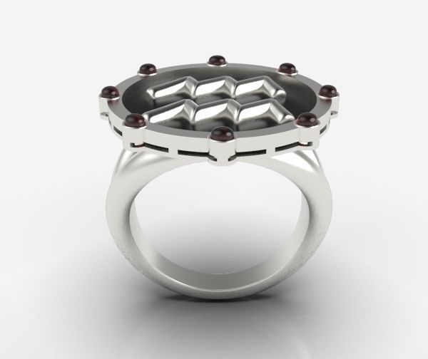Aquarius ring 001 3D print model_18