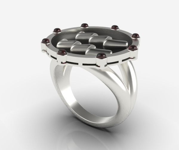 Aquarius ring 001 3D print model_16