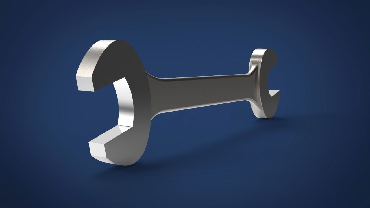 Wrench 3D print model_5