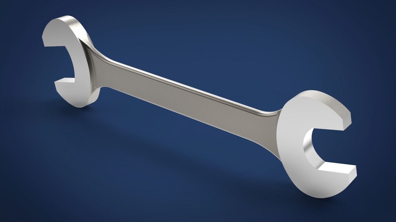 Wrench 3D print model_4