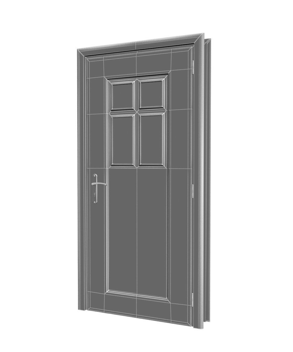 Plastic door 06 3D model_7