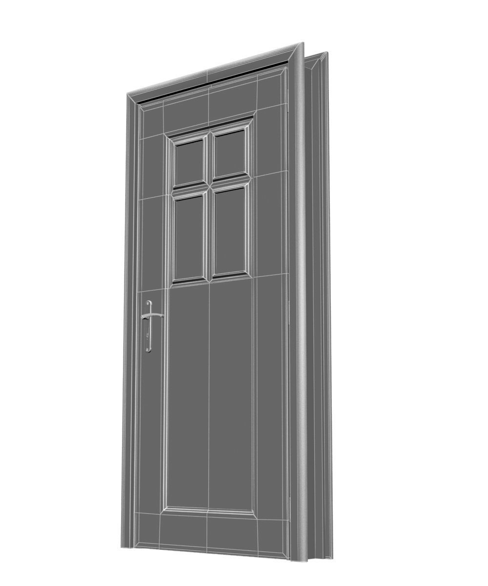 Plastic door 06 3D model_12