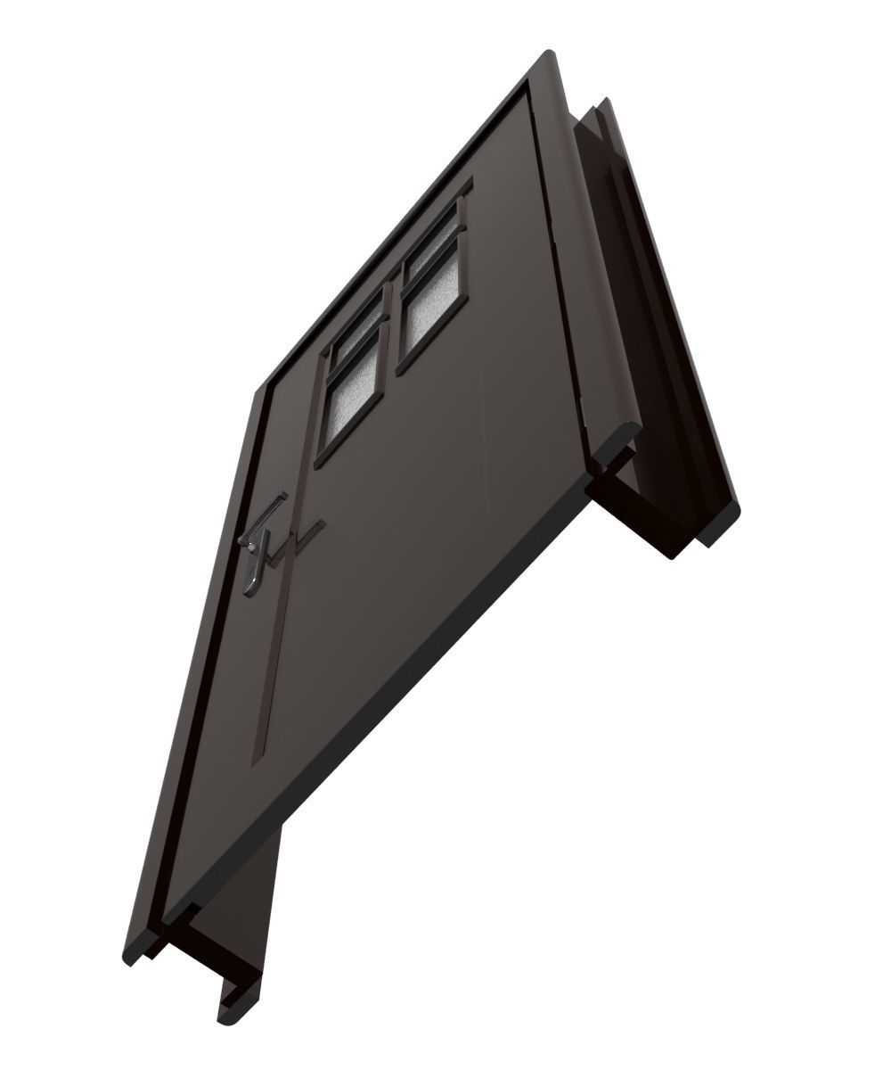 Plastic door 06 3D model_3