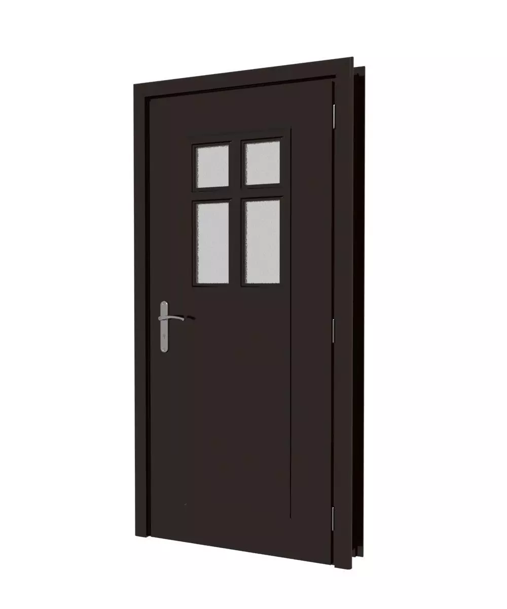 Plastic door 06 3D model_0
