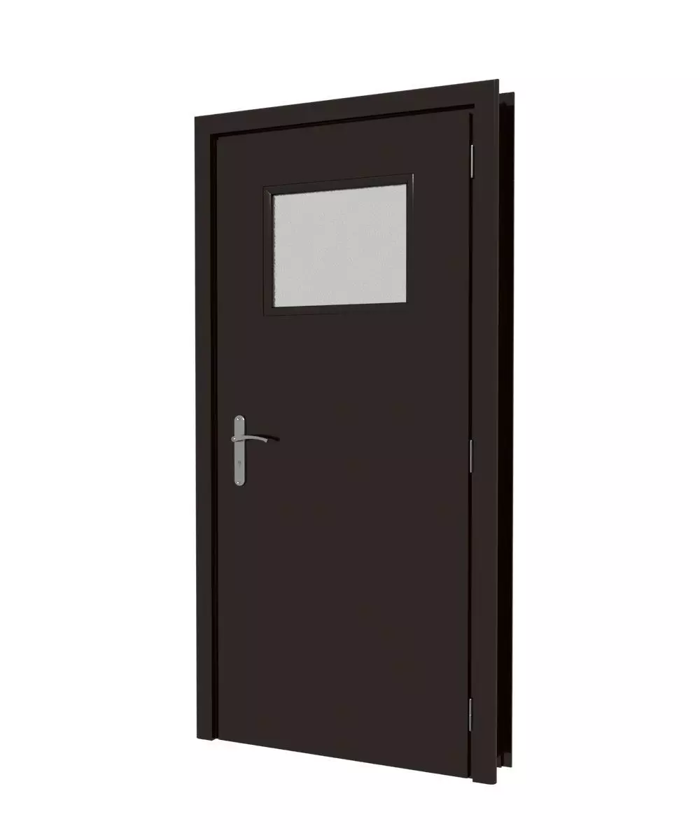 Plastic door 03 3D model_0