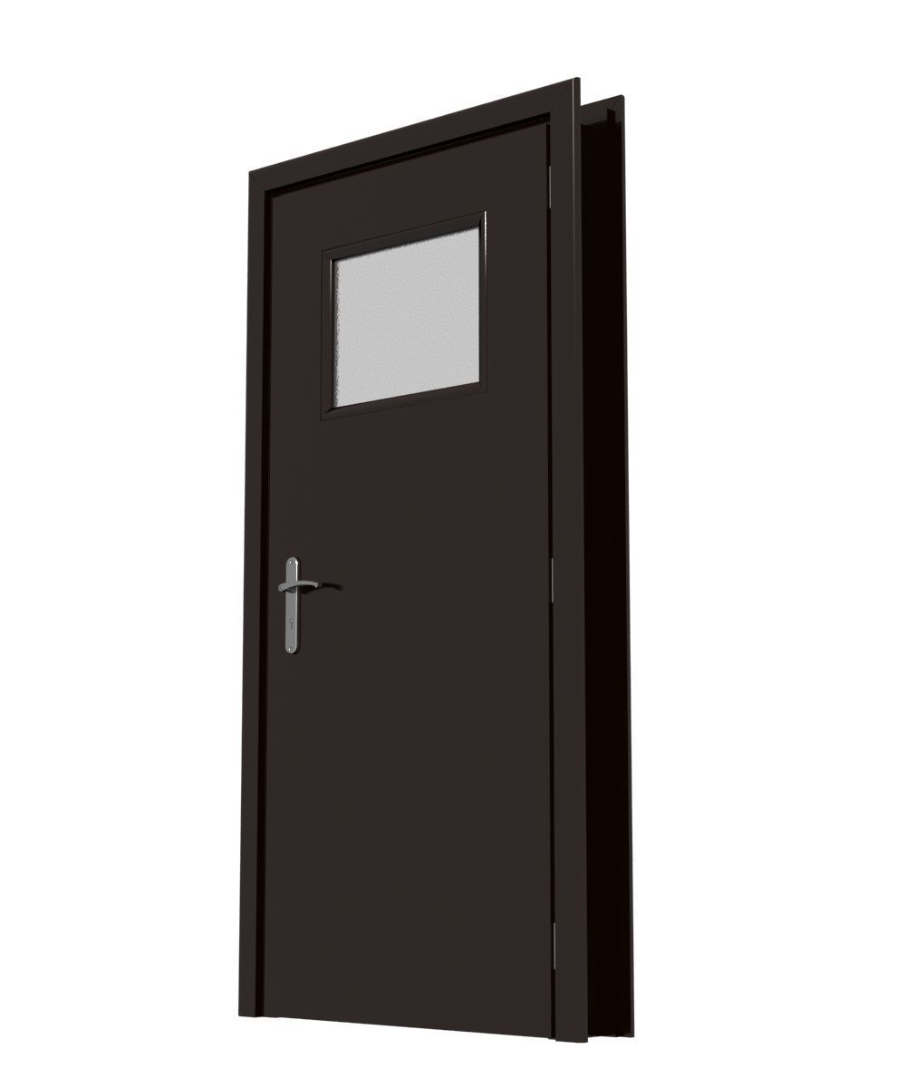 Plastic door 03 3D model_5