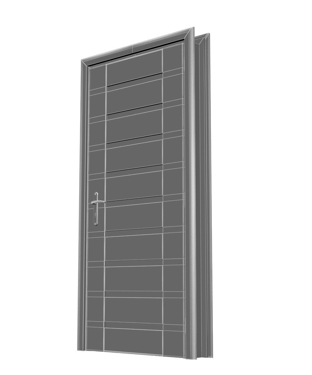 Plastic door 010 3D model_12
