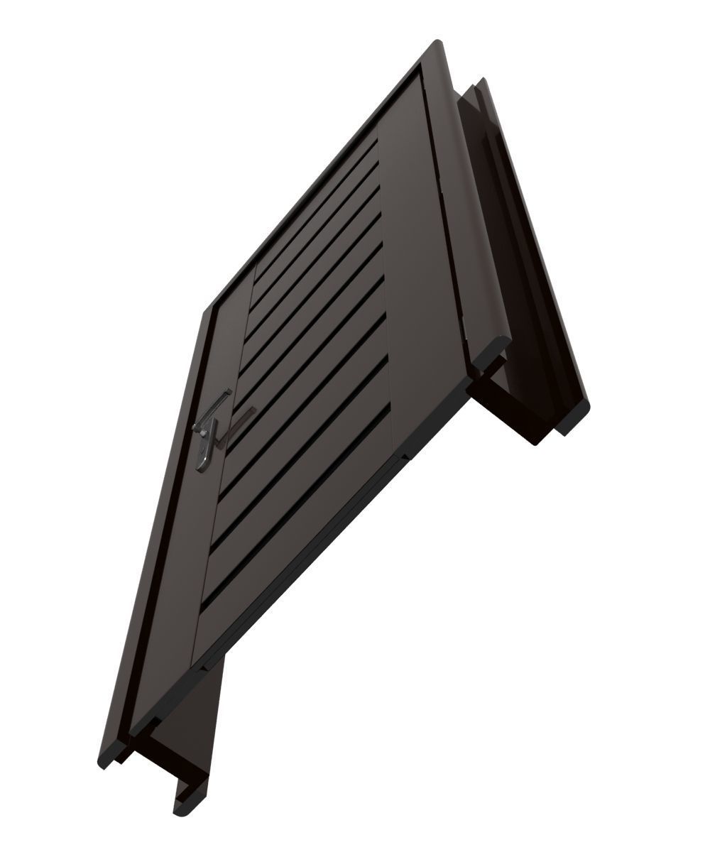 Plastic door 010 3D model_3