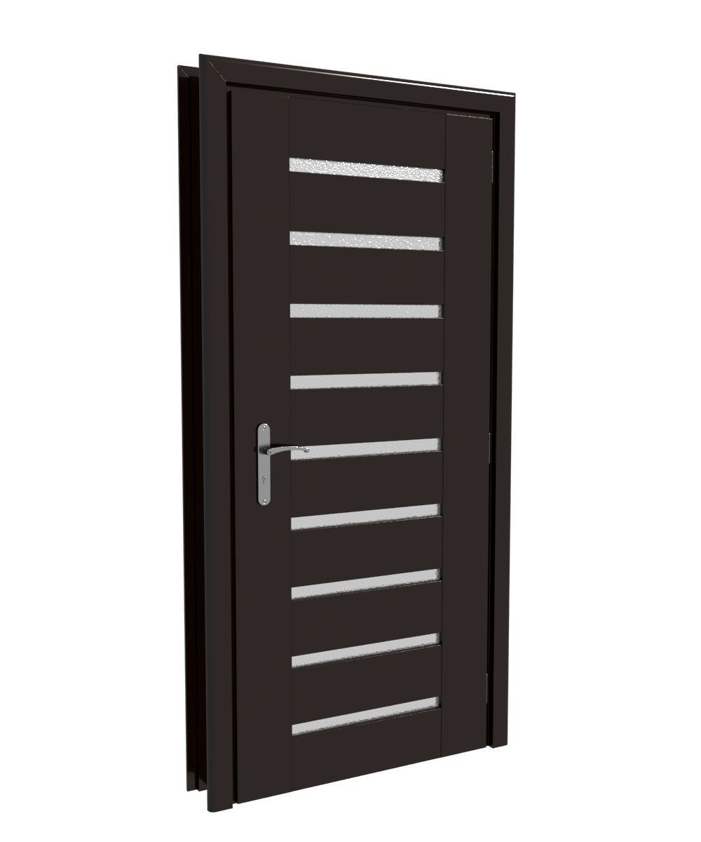 Plastic door 010 3D model_1