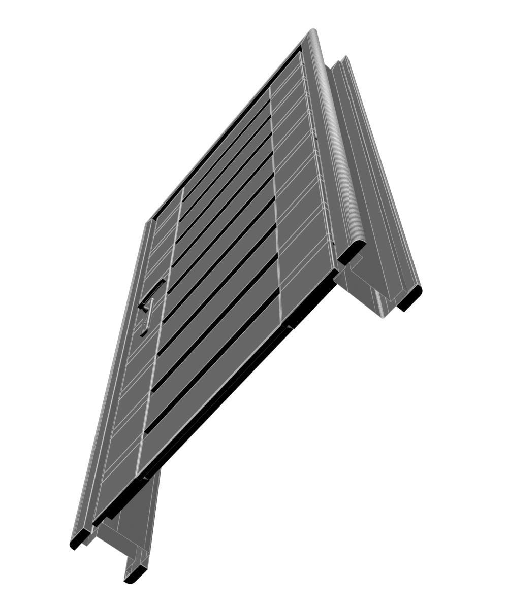 Plastic door 010 3D model_10