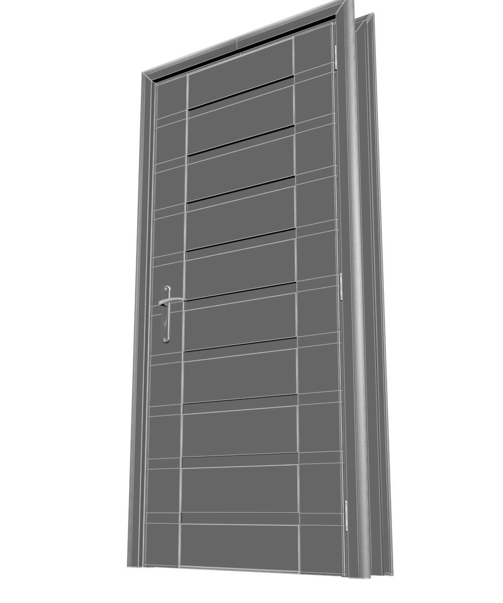 Plastic door 010 3D model_9