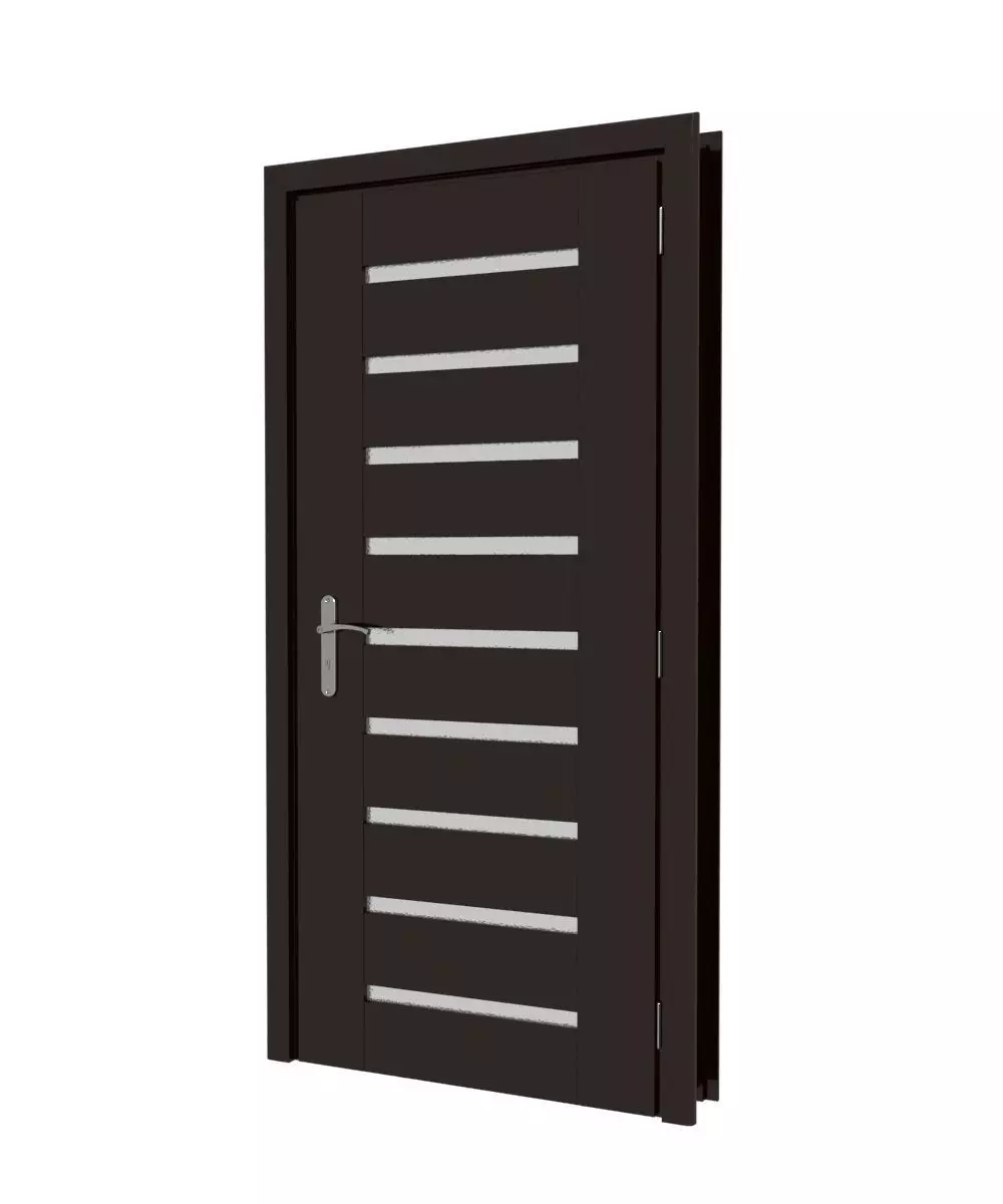 Plastic door 010 3D model_0