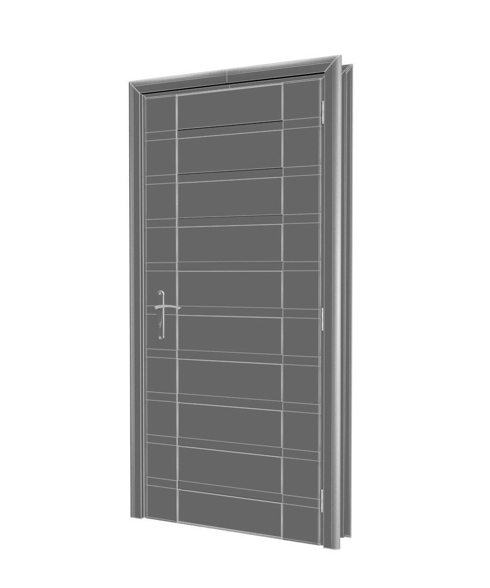Plastic door 010 3D model_7