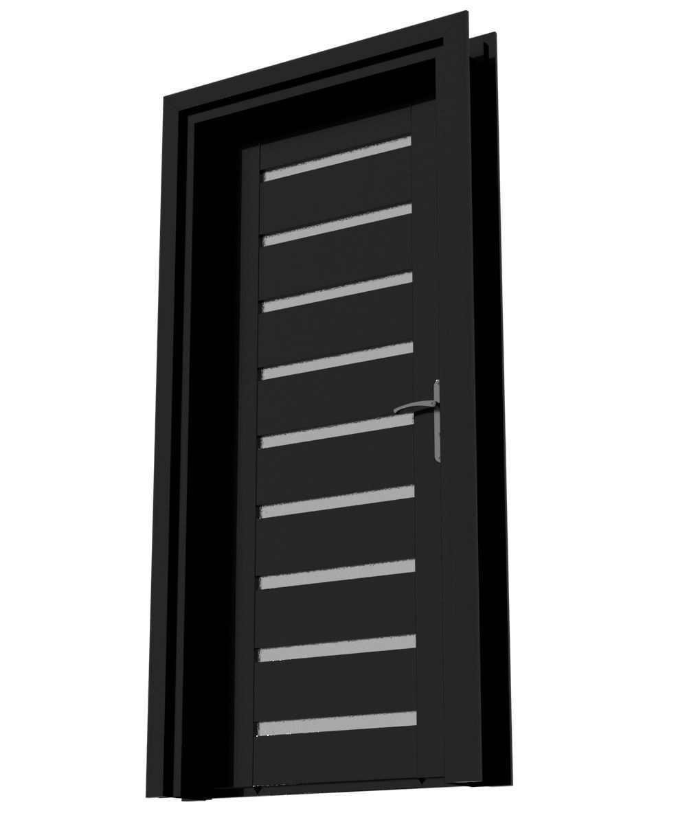 Plastic door 010 3D model_6