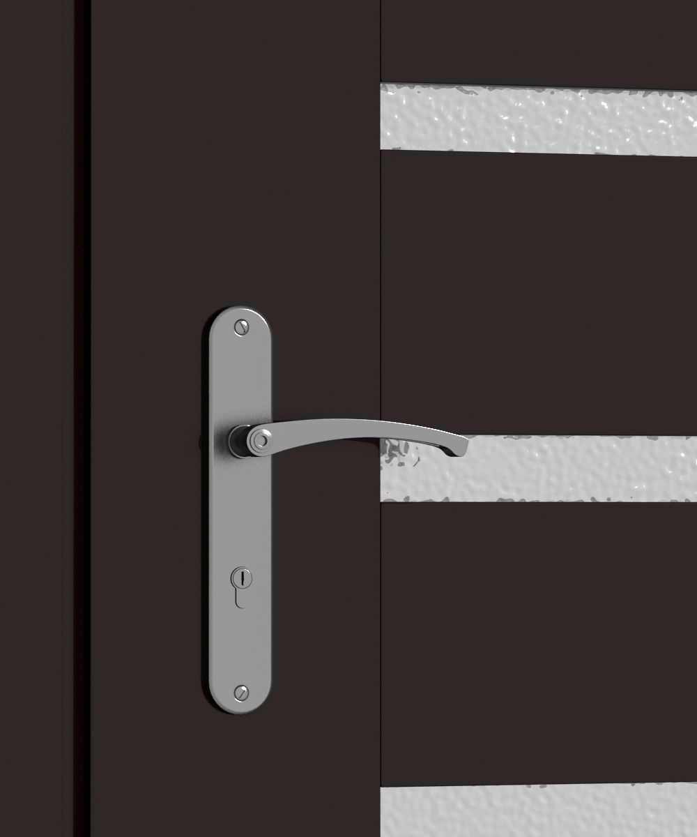 Plastic door 010 3D model_4