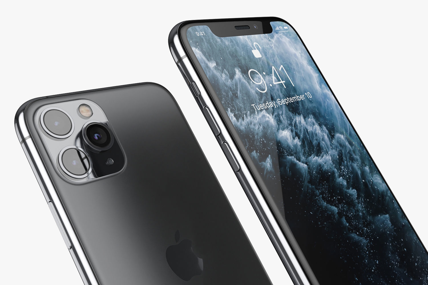 Apple iPhone 11 Pro Space Gray 2019 3D model_3