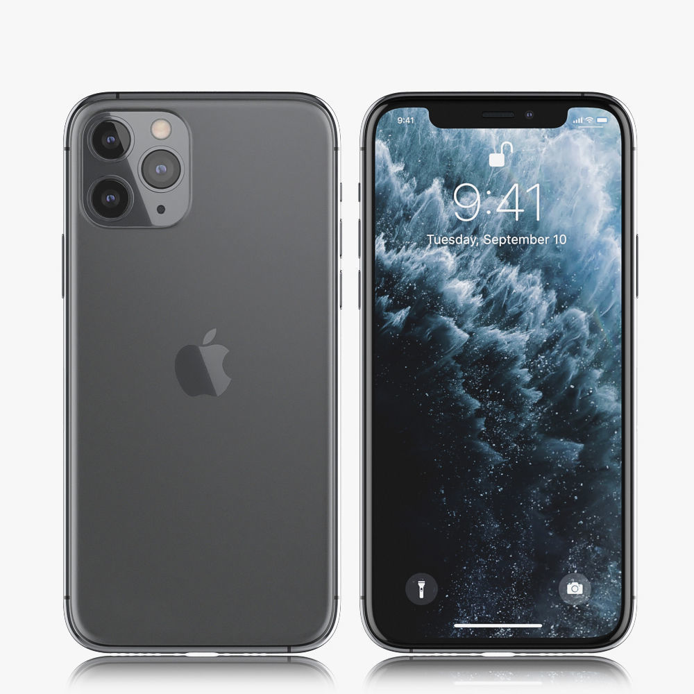 Apple iPhone 11 Pro Space Gray 2019 3D model_1