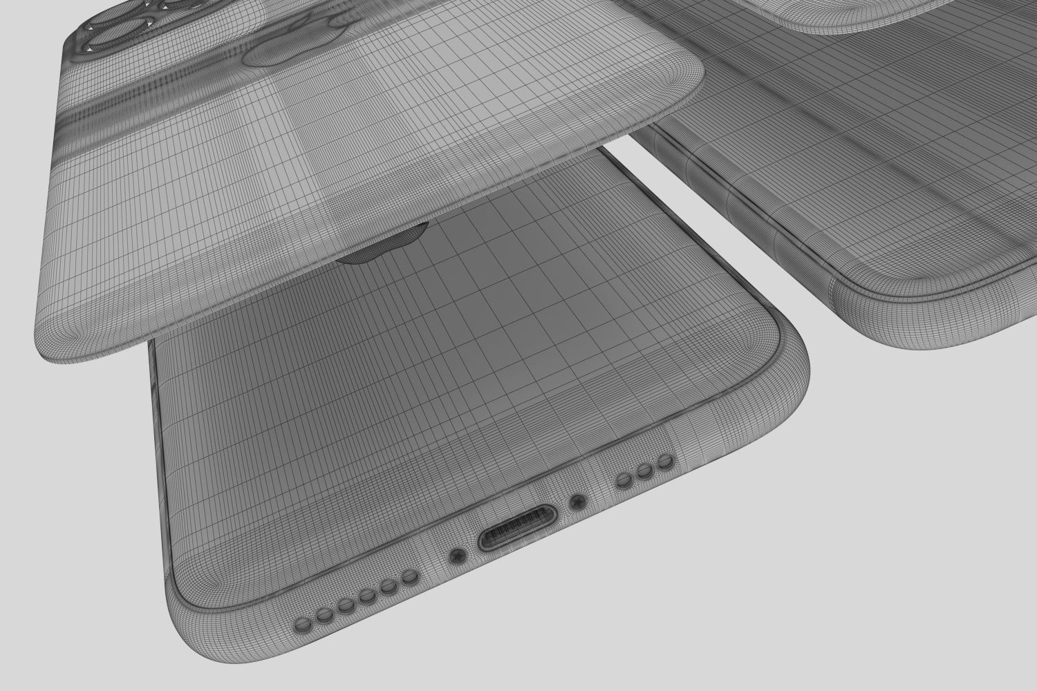 Apple iPhone 11 Pro Space Gray 2019 3D model_17
