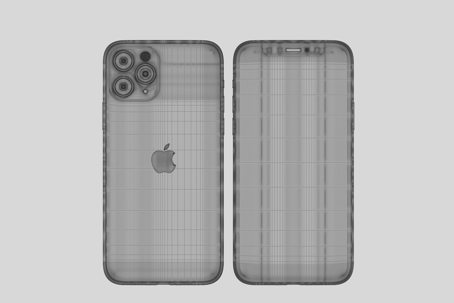 Apple iPhone 11 Pro Space Gray 2019 3D model_13