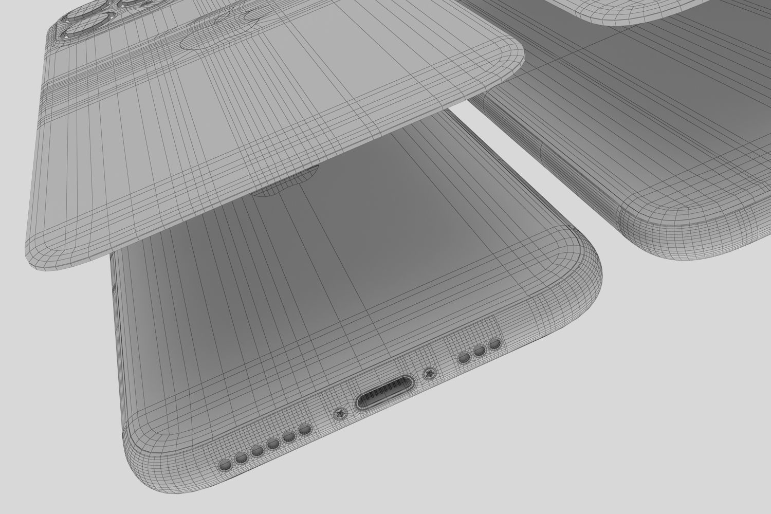 Apple iPhone 11 Pro Space Gray 2019 3D model_16