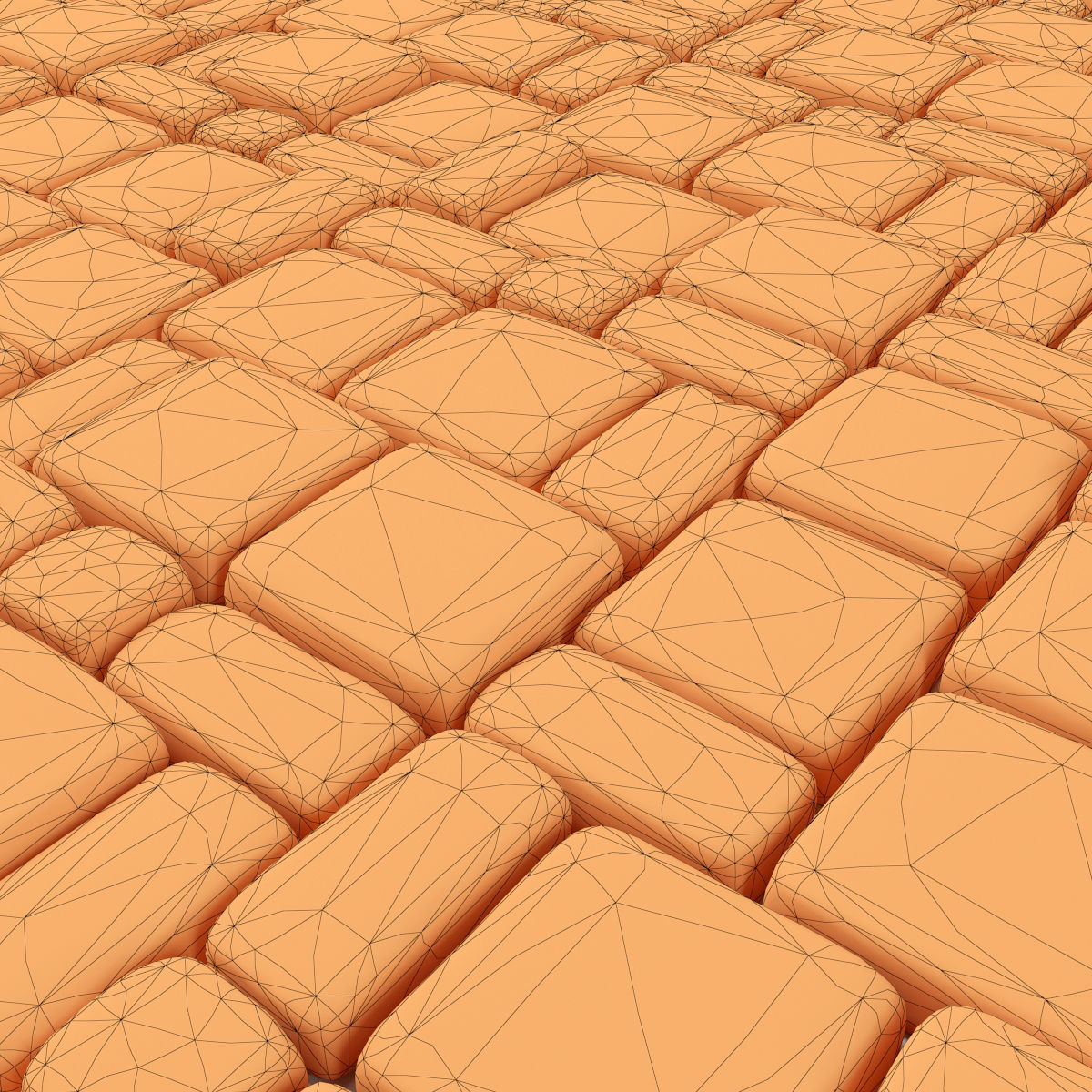 Paving stone old 3D model_5