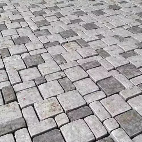 Paving stone old 3D model