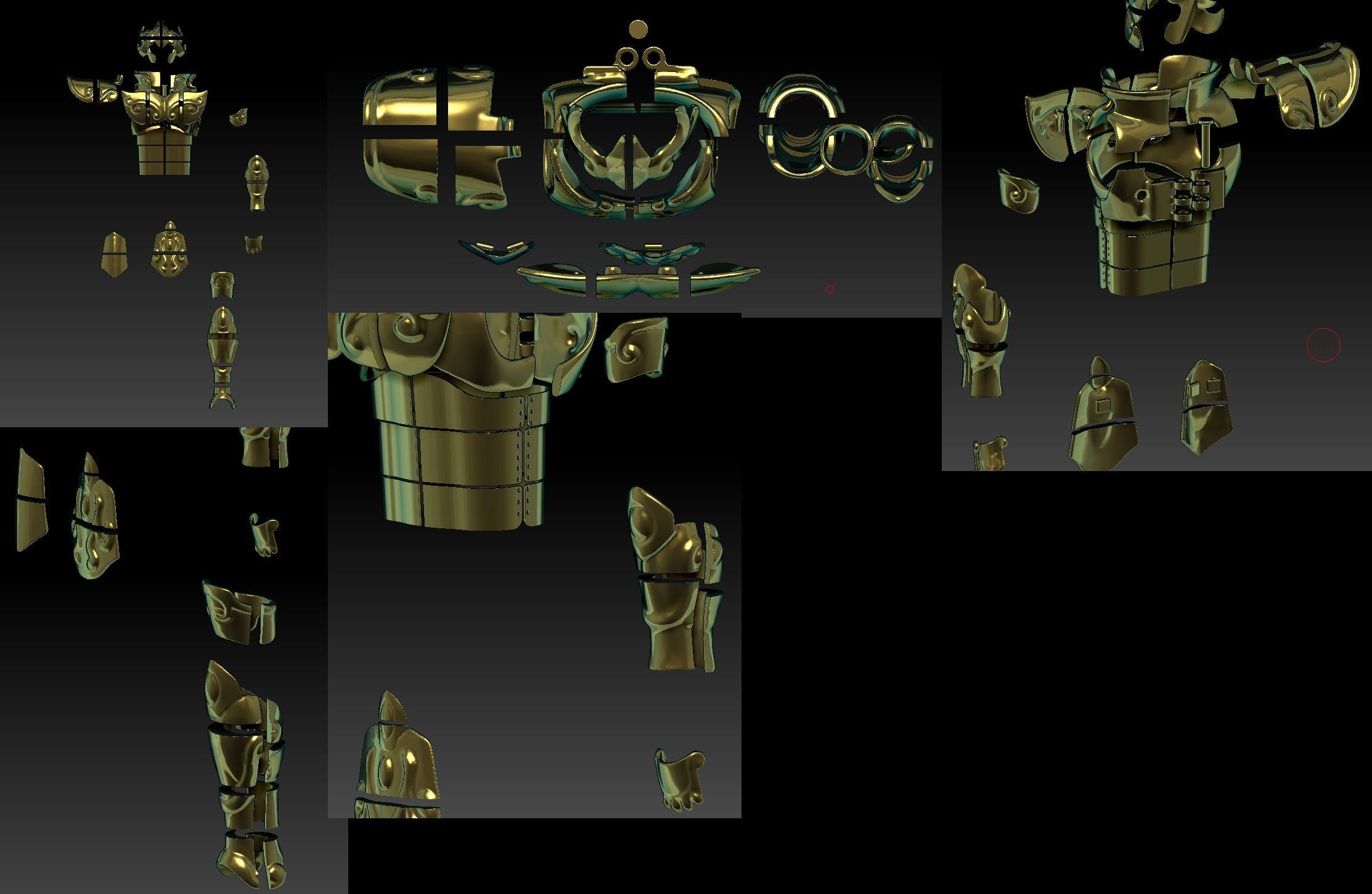 CUSTOM 3D PRINTED GOLD MITH CLOTH LEO COSPLAY 3D print model_7