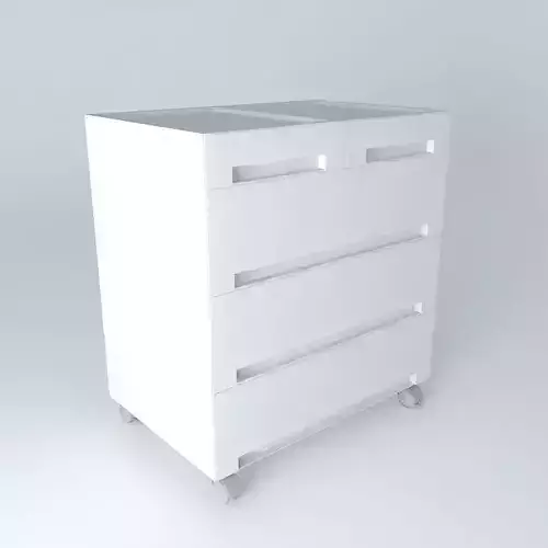 Kupol chest of drawers on wheels
