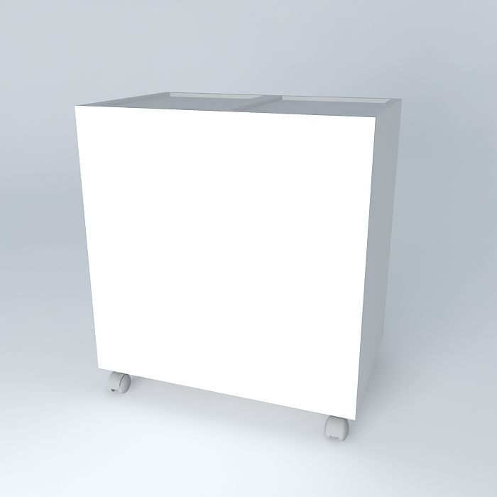 Kupol chest of drawers on wheels 3D model_1