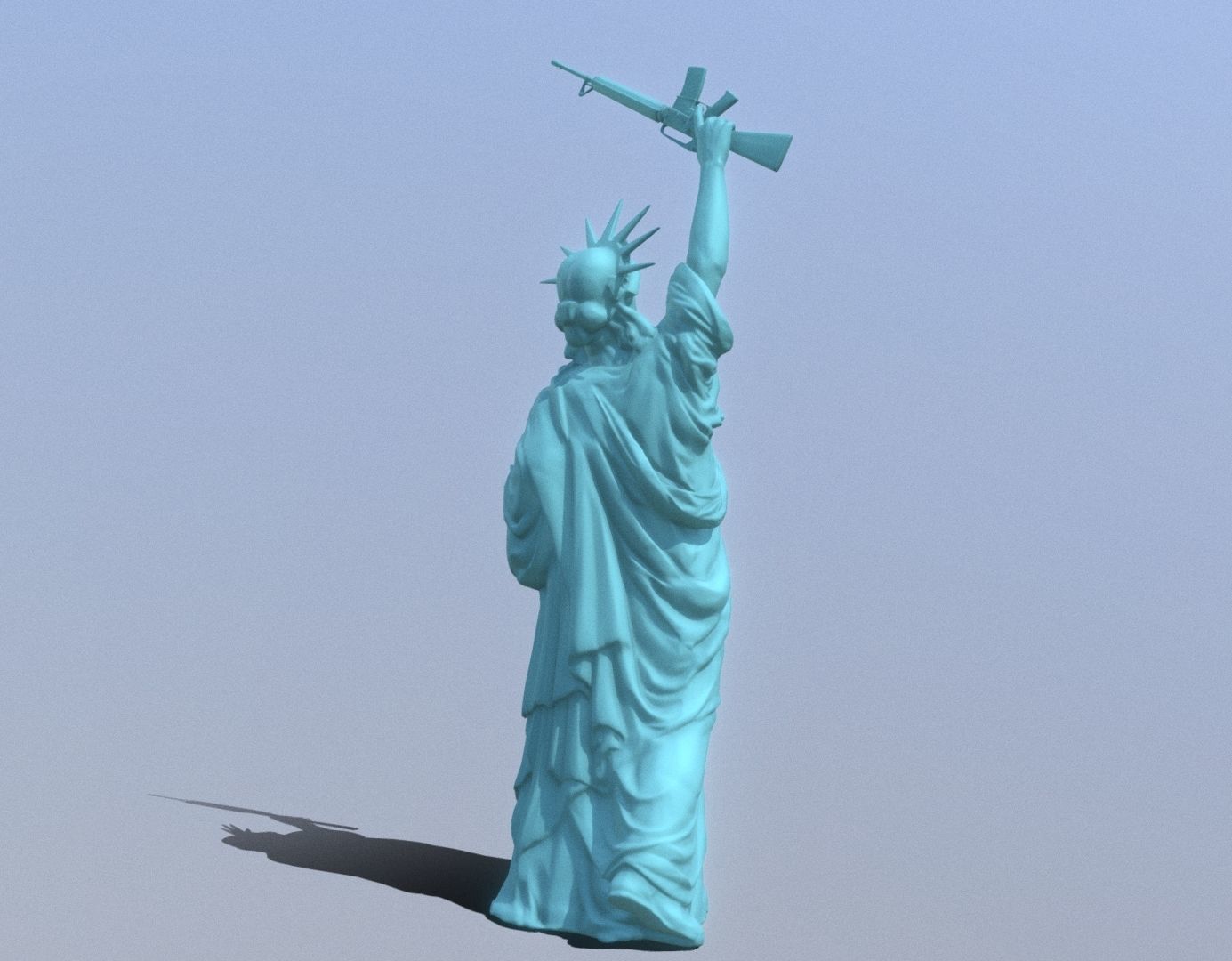 Statue of Liberty 3D print model_6