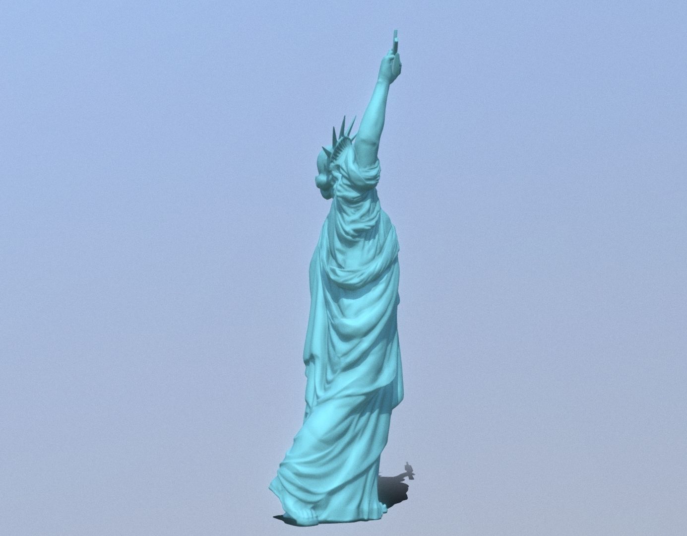 Statue of Liberty 3D print model_7