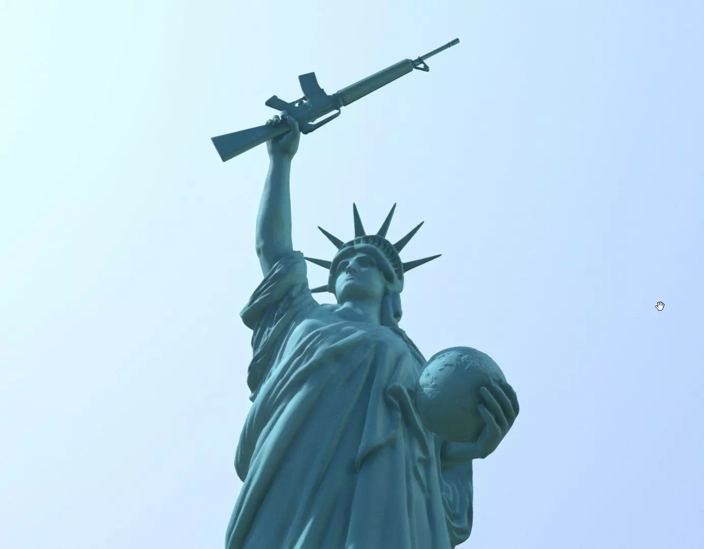 Statue of Liberty 3D print model_0
