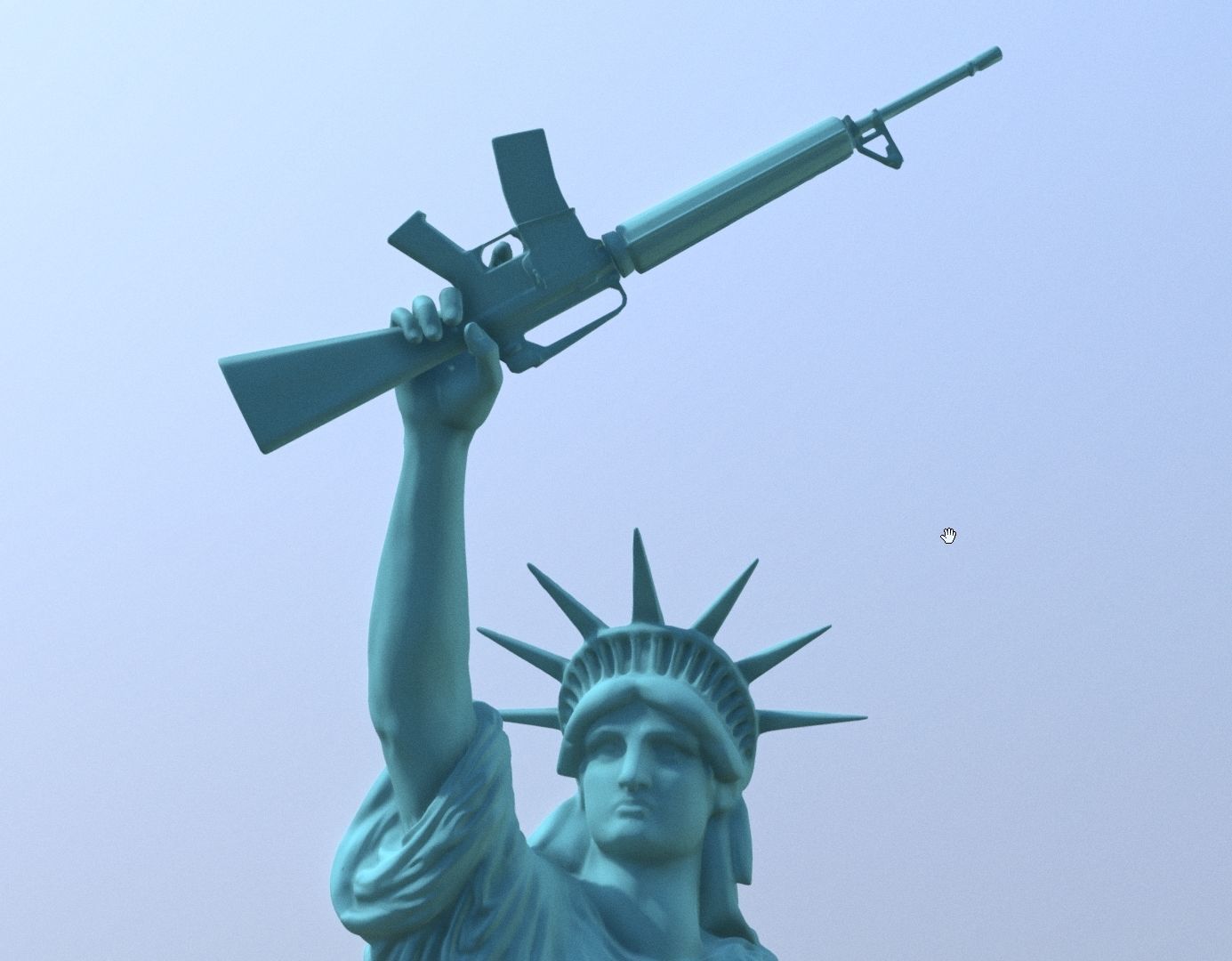 Statue of Liberty 3D print model_9