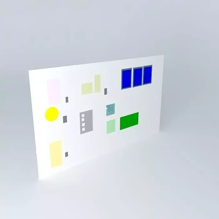 CAD Diagram Solar Back Up Power Source Free 3D model