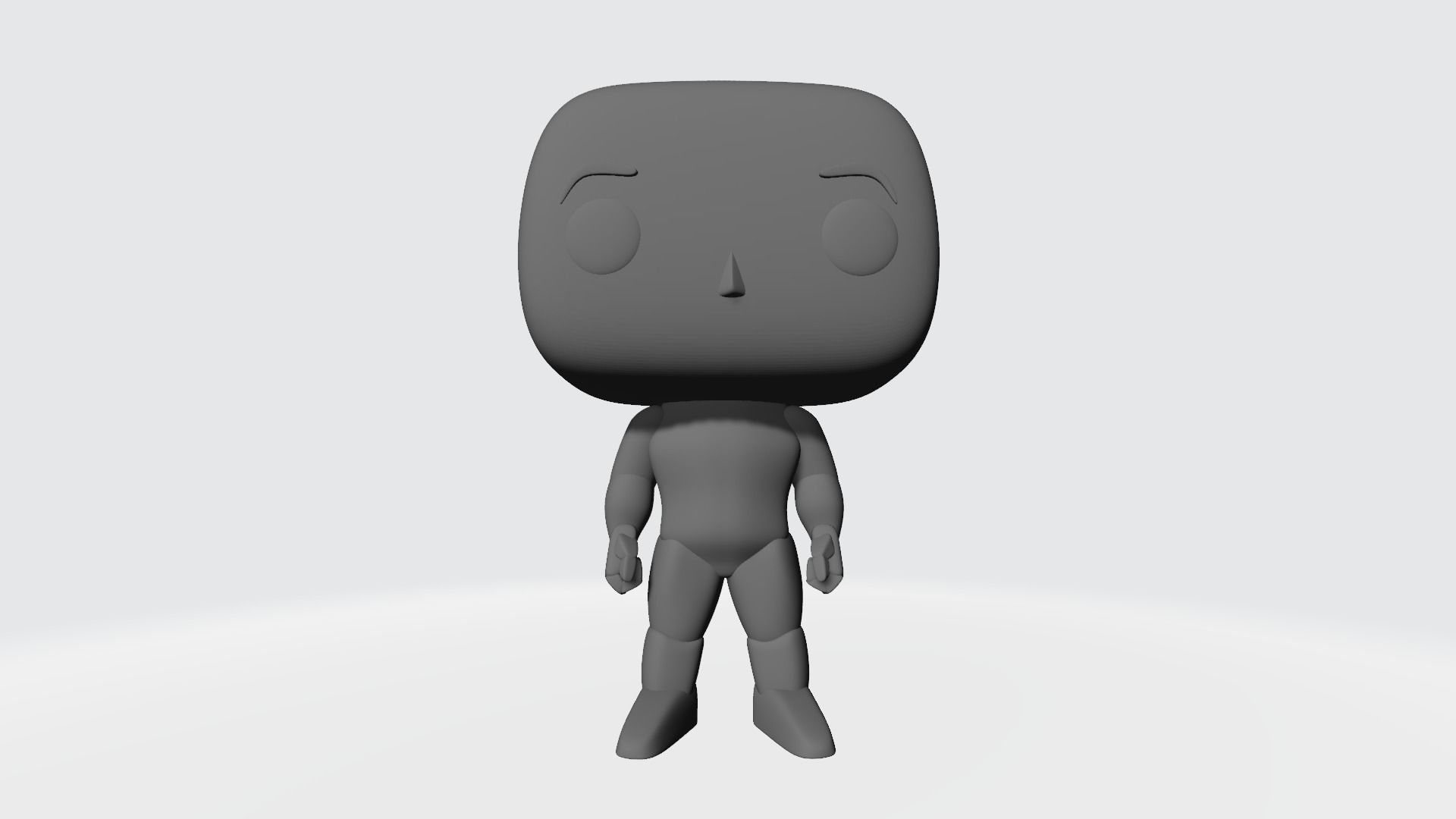 Custom Pop Man Hairless 3D Print Model 3D print model_9