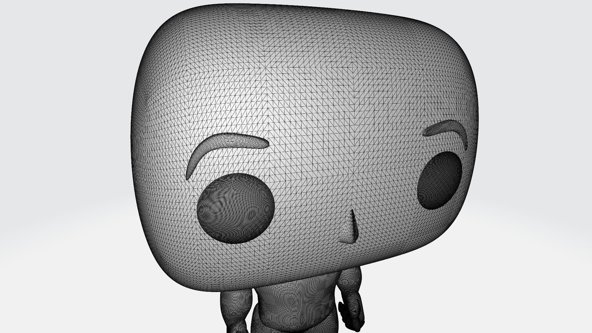 Custom Pop Man Hairless 3D Print Model 3D print model_7