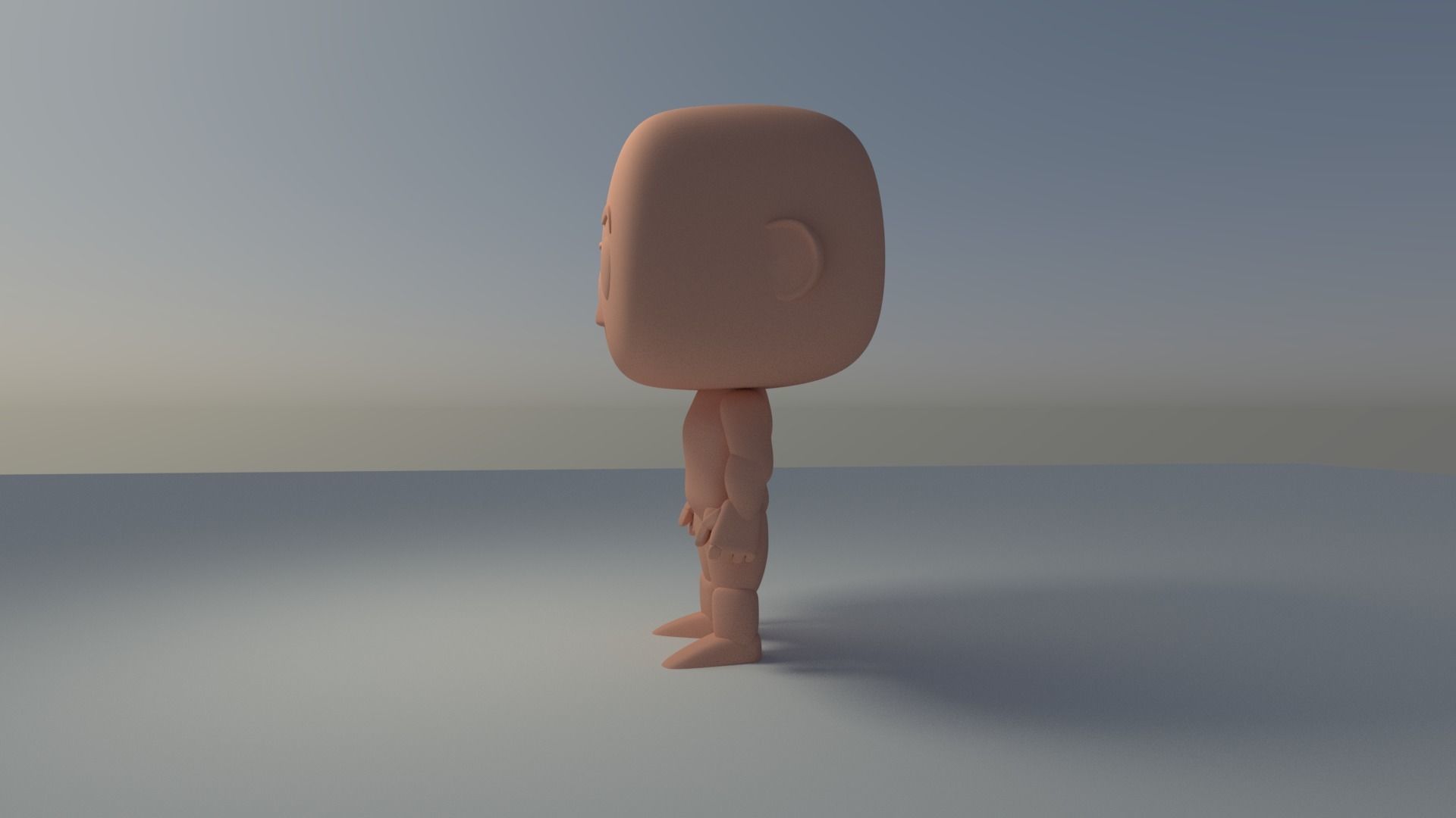 Custom Pop Man Hairless 3D Print Model 3D print model_11