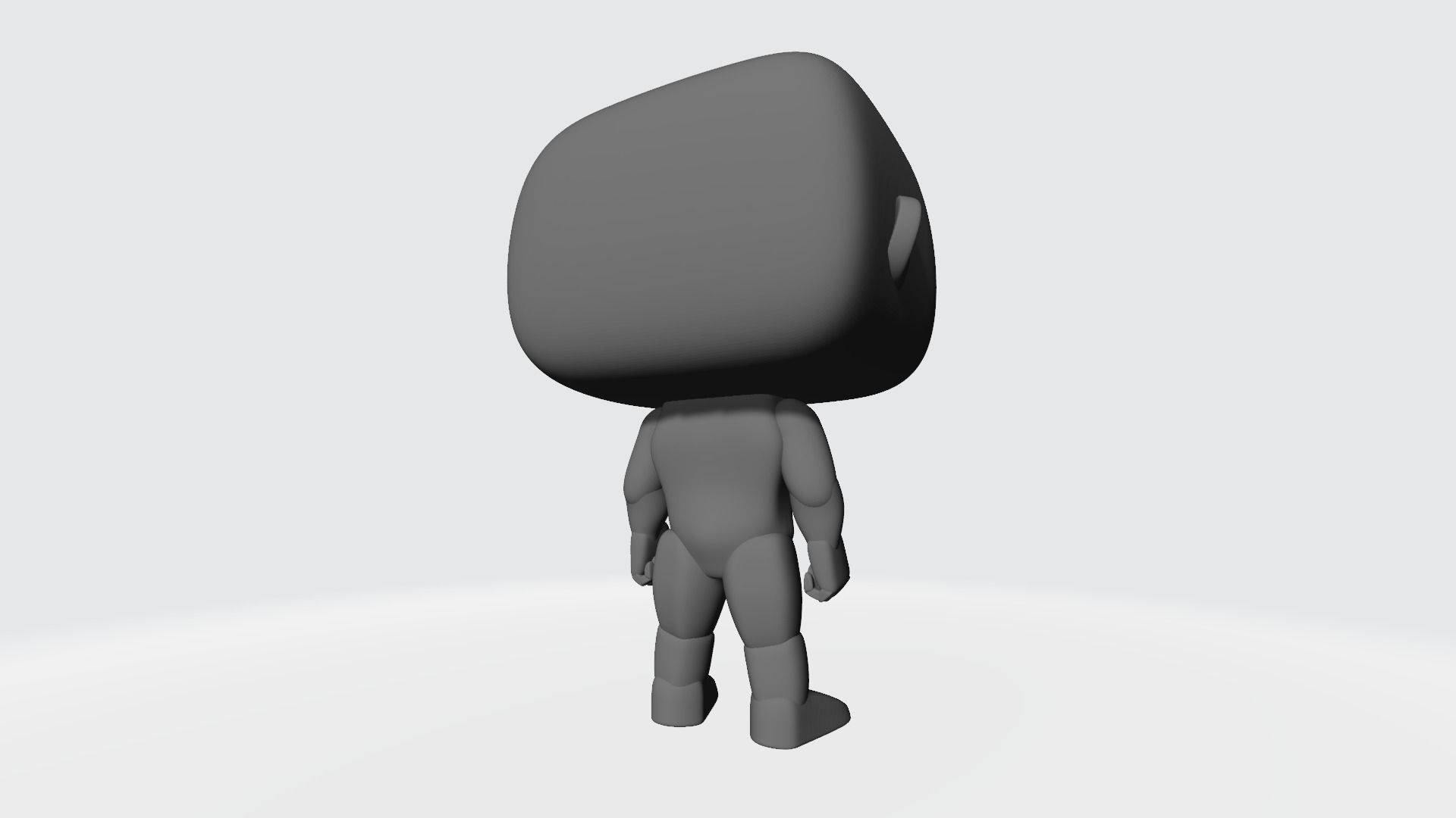 Custom Pop Man Hairless 3D Print Model 3D print model_12