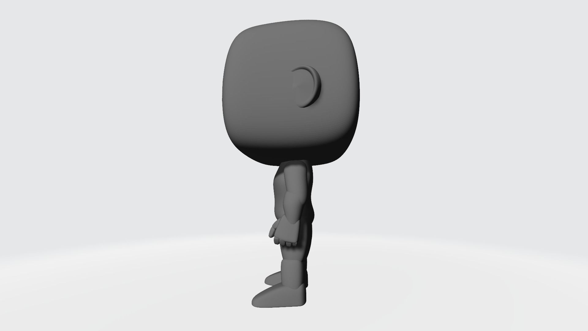 Custom Pop Man Hairless 3D Print Model 3D print model_10