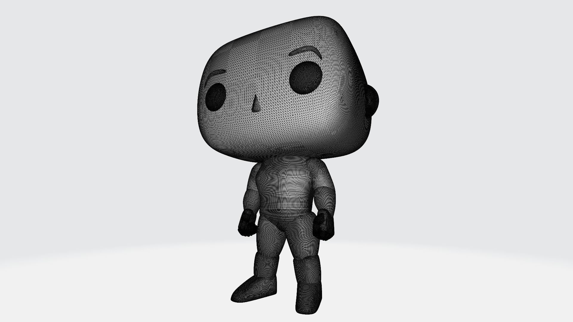 Custom Pop Man Hairless 3D Print Model 3D print model_5