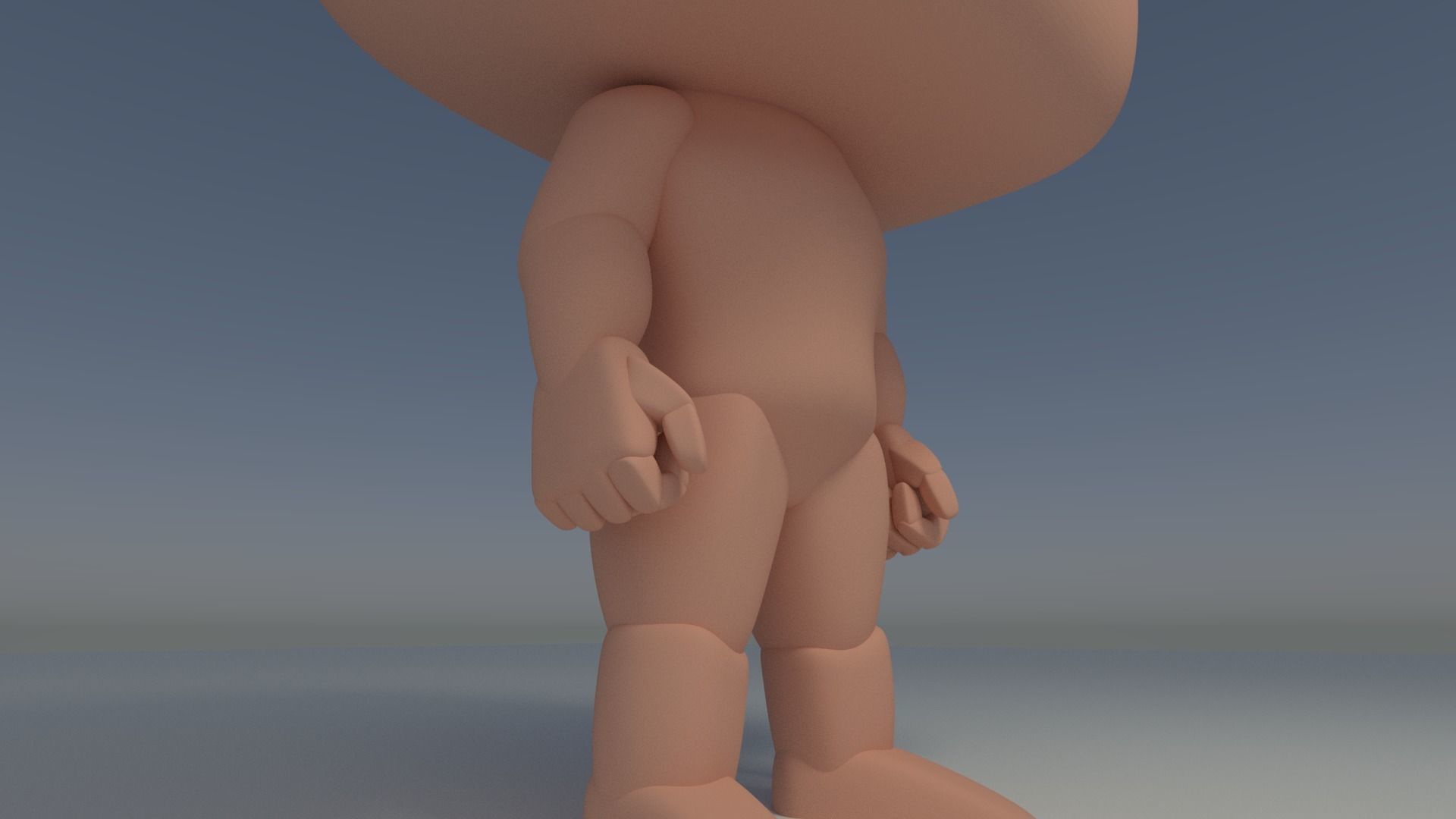 Custom Pop Man Hairless 3D Print Model 3D print model_6