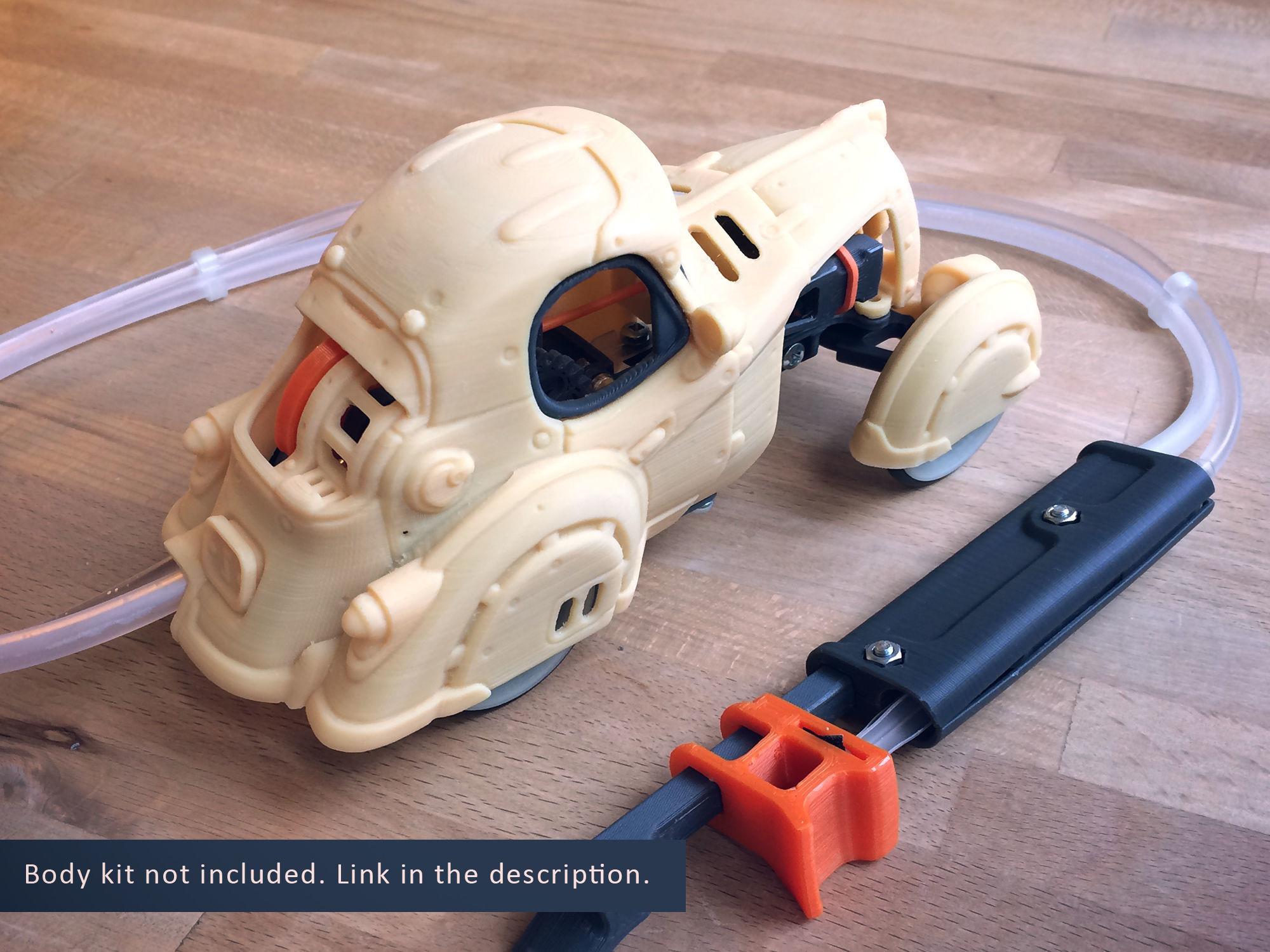 Pneumatic Remotely Controlled Toy Car Free 3D print model_5