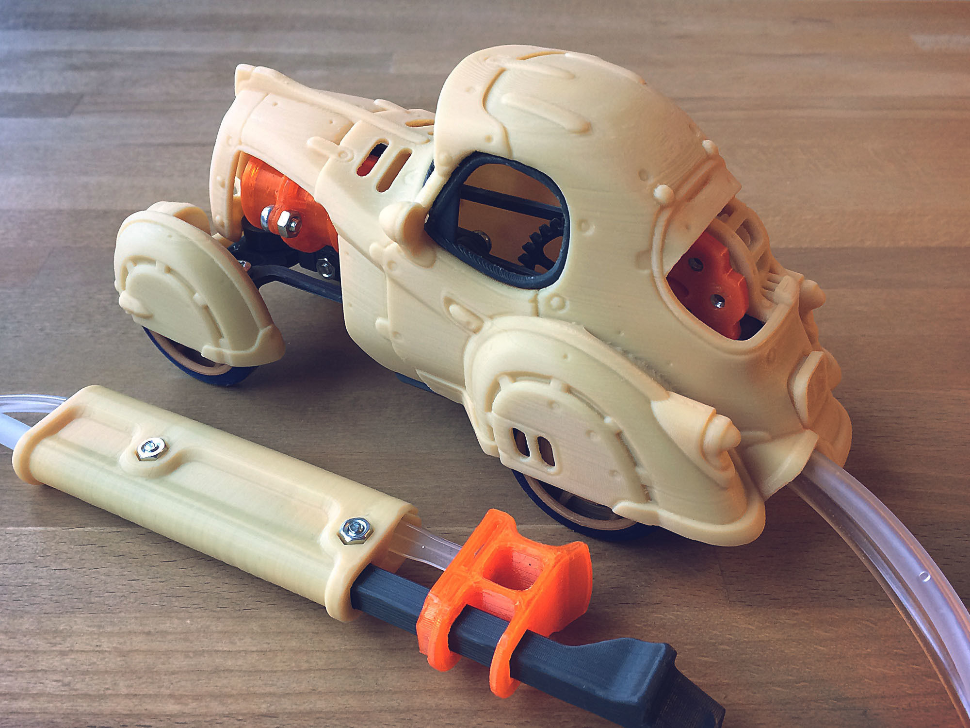 Pneumatic Toy Car With Body Kits 3D print model_2