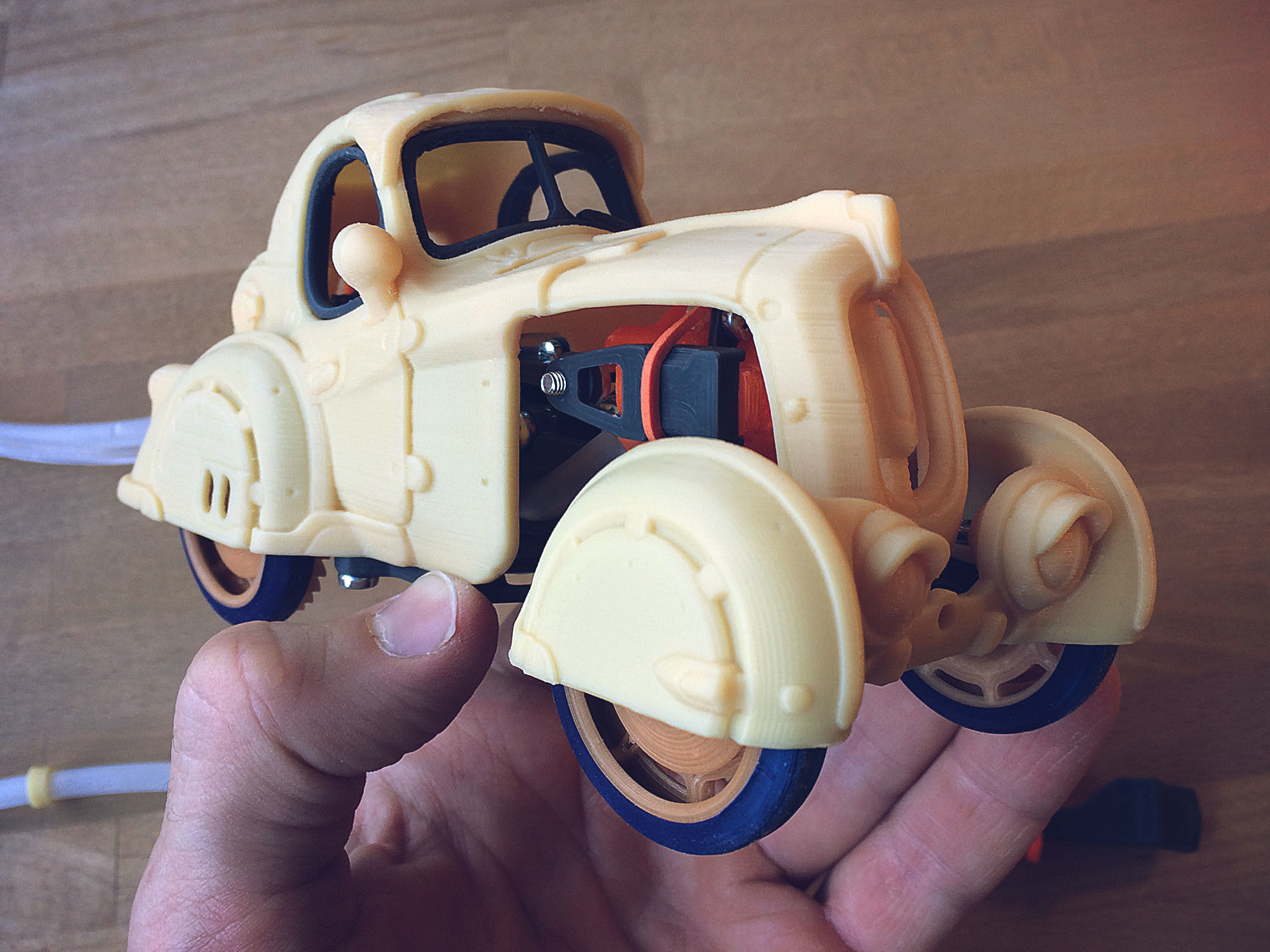 Pneumatic Toy Car With Body Kits 3D print model_4