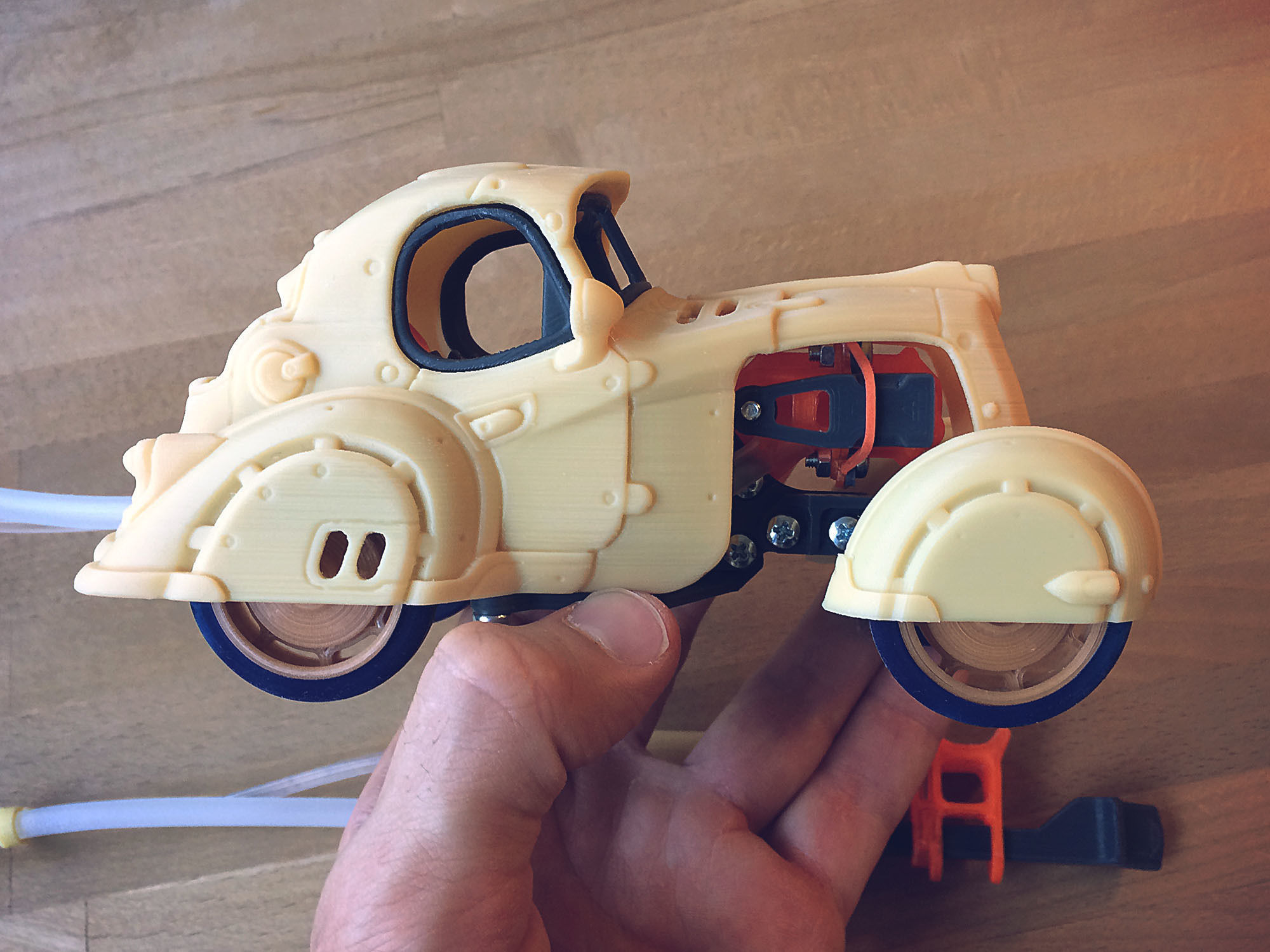 Pneumatic Toy Car With Body Kits 3D print model_3