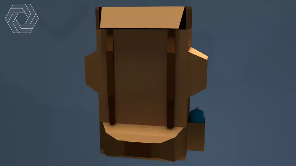 Low Poly Backpack by Emfis Graphics Low-poly 3D model_0