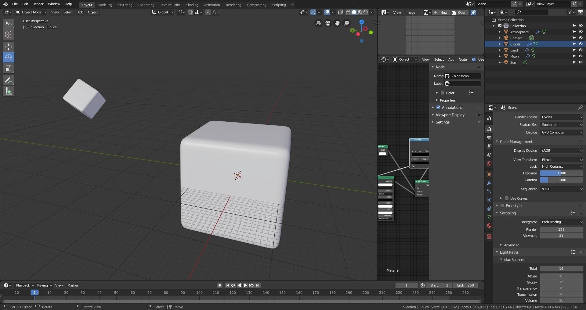 Procedural Cube World Free 3D model_4