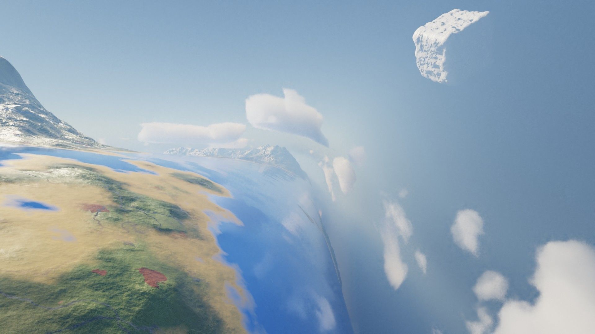 Procedural Cube World Free 3D model_2